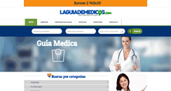 Desktop Screenshot of laguiademedicos.com